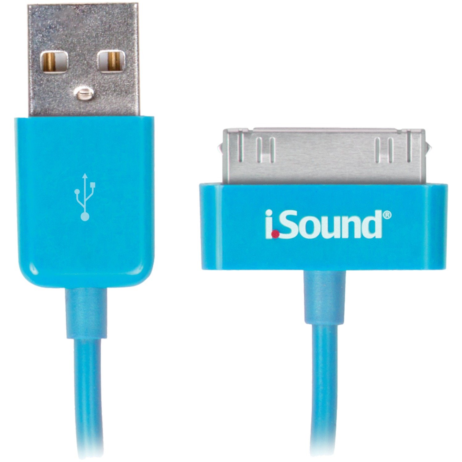 iSound 30 PIN USB Charge & Sync Cable for Apple products (blue)