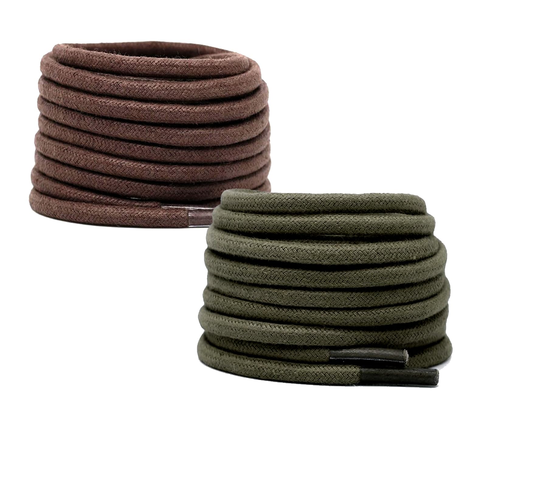 bilAnca2 PAIRS Round Shoe laces 48 Inches 3 MM Thick Shoelaces for Athletic Running Sneakers Shoes Boot Strings