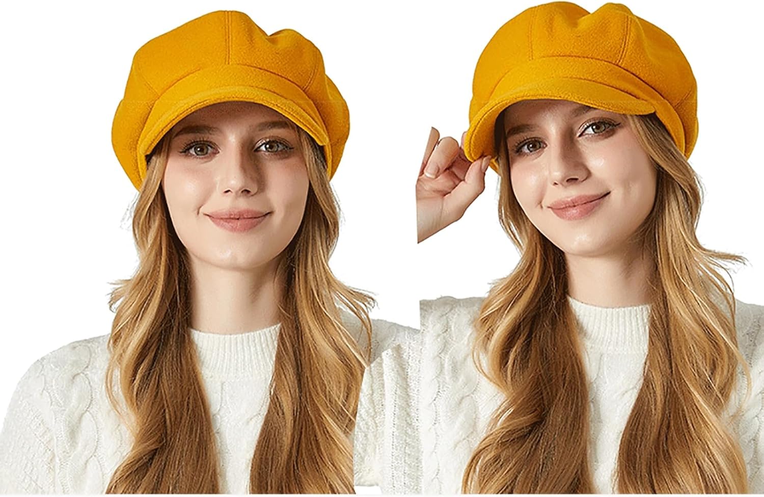 Women Newsboy Cap Ivy Golf Hat Cabbie Visor Beret Hats - Image 4