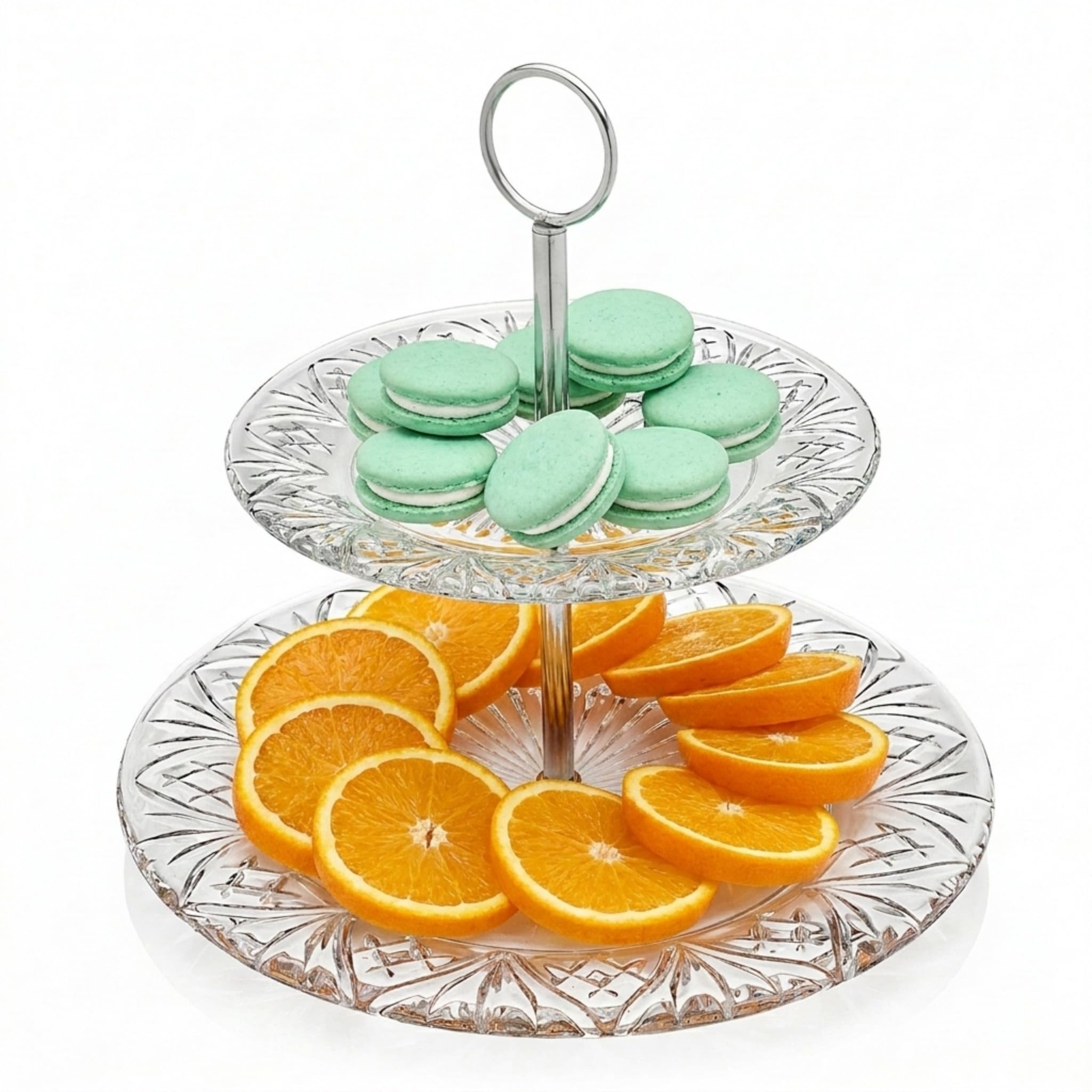 Amazon.com | Godinger 2-Tier Platter Tray Server, Serving Stand