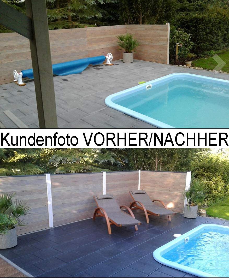 CleanPrince 5 Liter Farbvertiefende Steinveredelung für Terrassen und Balkone | Farbvertiefung Naturstein Beton Schiefer Travertin Granit Marmor Schiefer Kalkstein Terrakotta Backstein