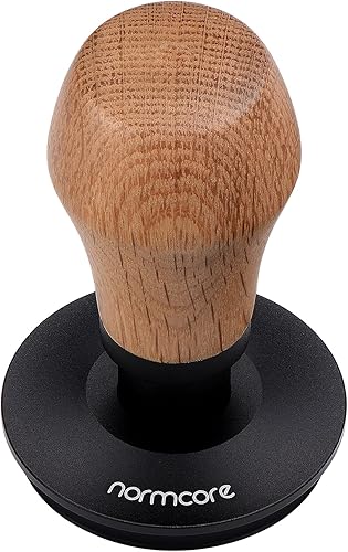 Miniatura 37 de Normcore Tamper para café expreso de 2.098 in – Base chapada en ondulación de titanio – Manipulación con resorte – Muelles de repuesto de 15 libras