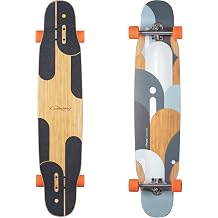 Roadboard MATA Hari Bamboo Longboard Skateboard Complete Fat-Free 80a Wheels, Paris 180mm 50  Track