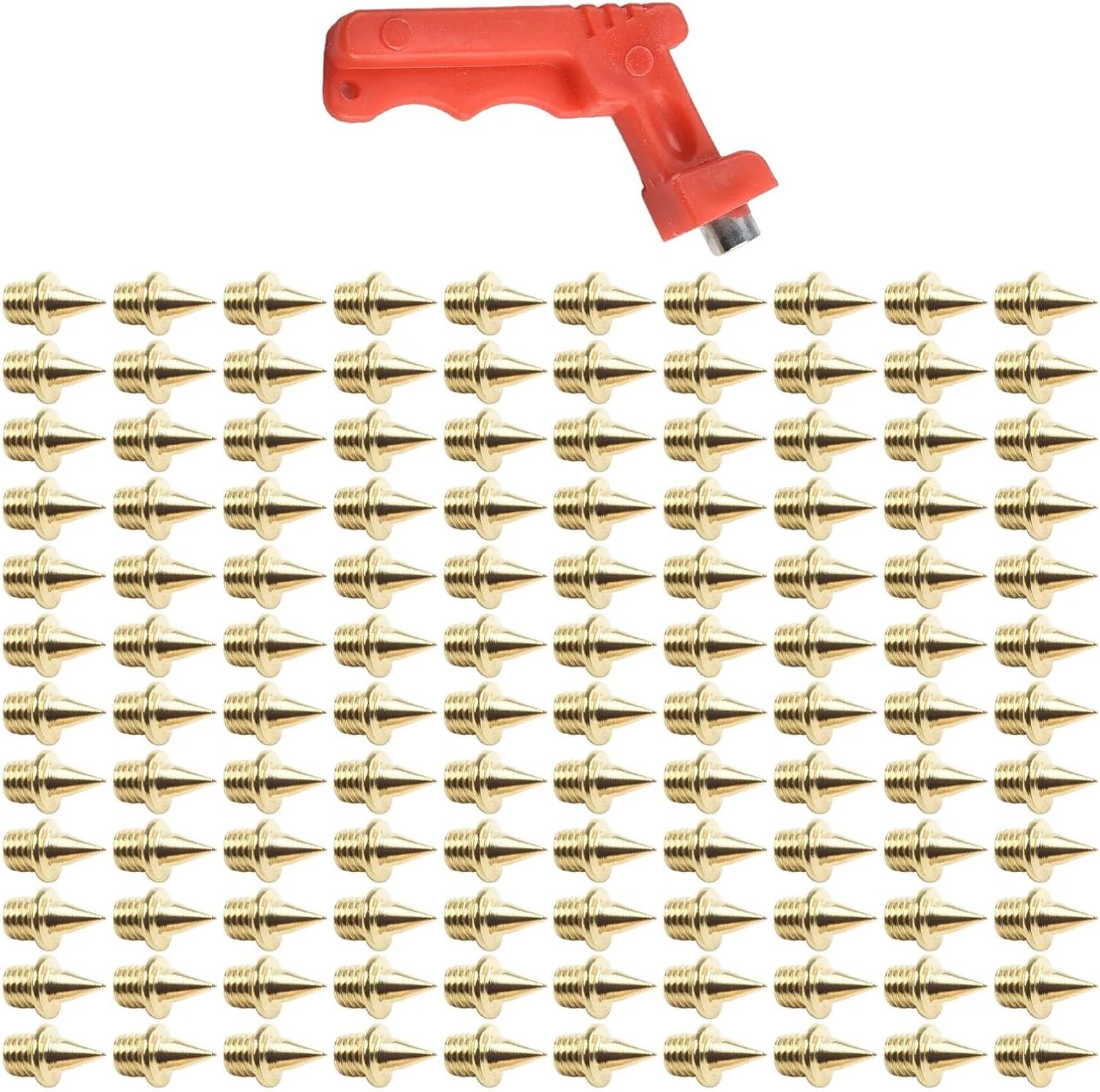 200/400pcs 1/4Inch Track Spikes Steel for Shoe Replacements Field Needle Accessories
