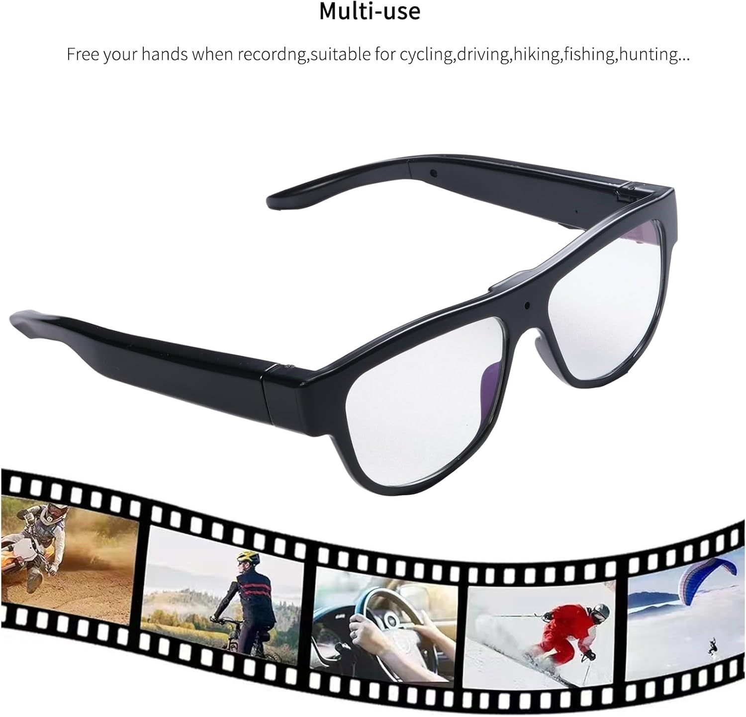 Recording Glasses Hereta Wifi Camera Sunglasses Sports HD 4K Video