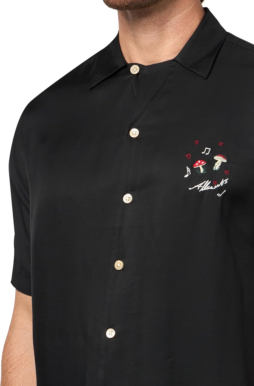 AllSaints Mens Fungi Ss Shirt - Image 3