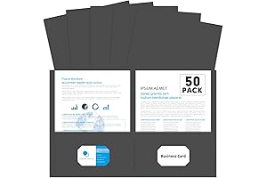 PANDRI Two-Pocket Letter Size Folders