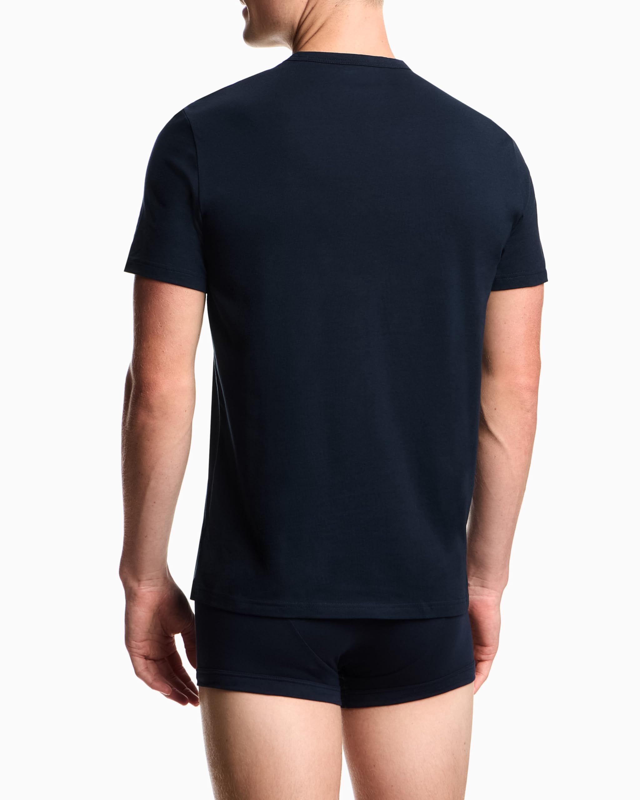 Emporio Armani Herren Core Logoband 2-Pack T-Shirt T-Shirt mit V-Ausschnitt, 2er-Pack (2er Pack)