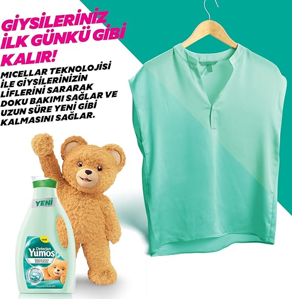 Yumoş Sıvı Deterjan Hassas Giysiler İçin İpeksi Bakım 2520 ml