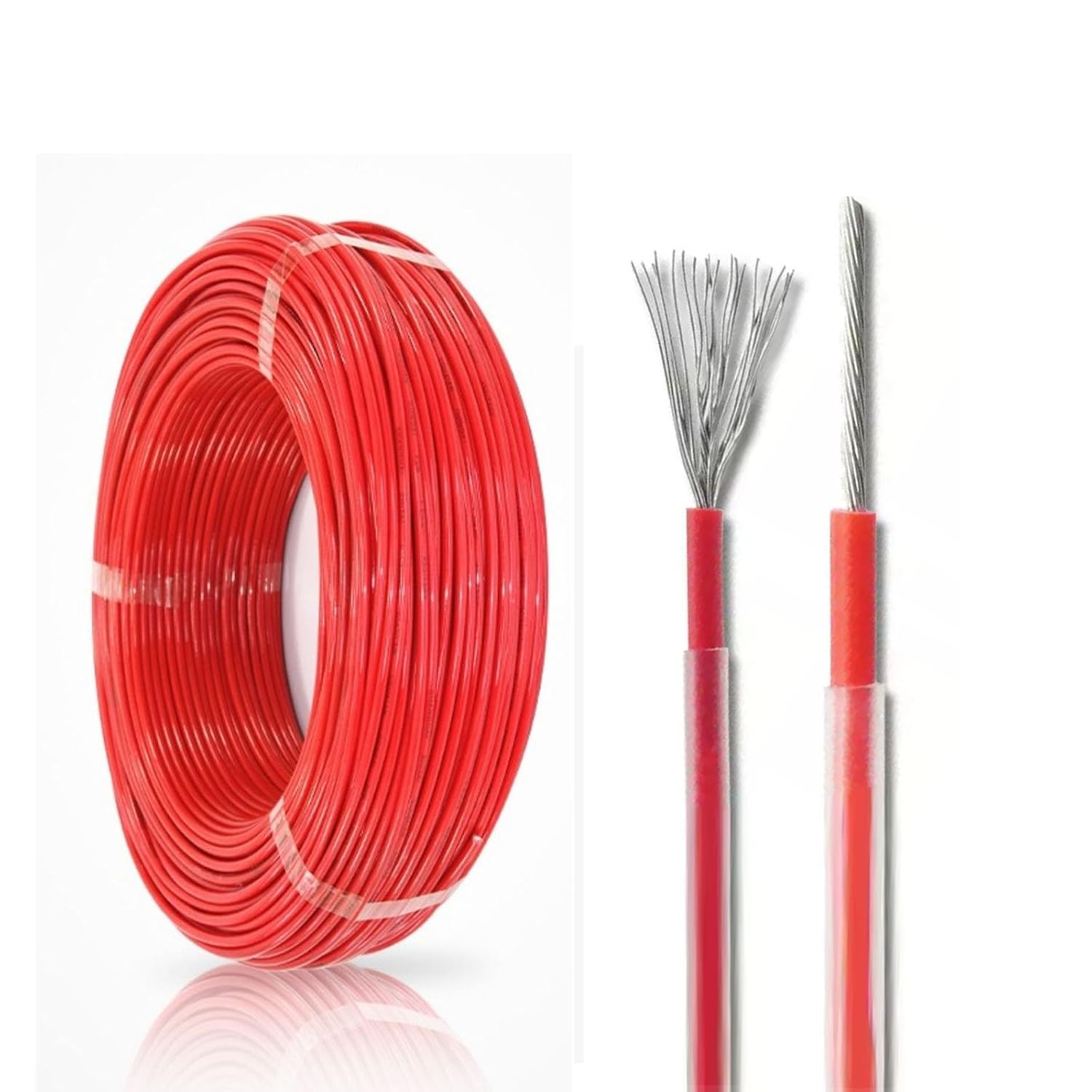 20/18/16/12/10 AWG Nylon Sheath Wire 320ft Hook Up Wire Cable, Single Core Tinned Copper Conductor 221°F for Lighting Circuits, Control Systems(10AWG)