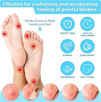 64ct Blister Bandages Waterproof Inserts Insoles Cushions for Heel Pads