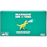 On a Scale of One to T-Rex 2-8 Players - Ages 7+ - 15 Minutes to Play - Charades Style Acting Card Game - Party Game, Family Game Night, Kid and Adult Card Game