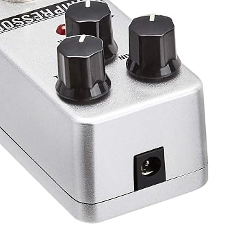 Amazon Basics Compressor Guitar Pedal, Fully Analog Circuit with True Bypass, Silver