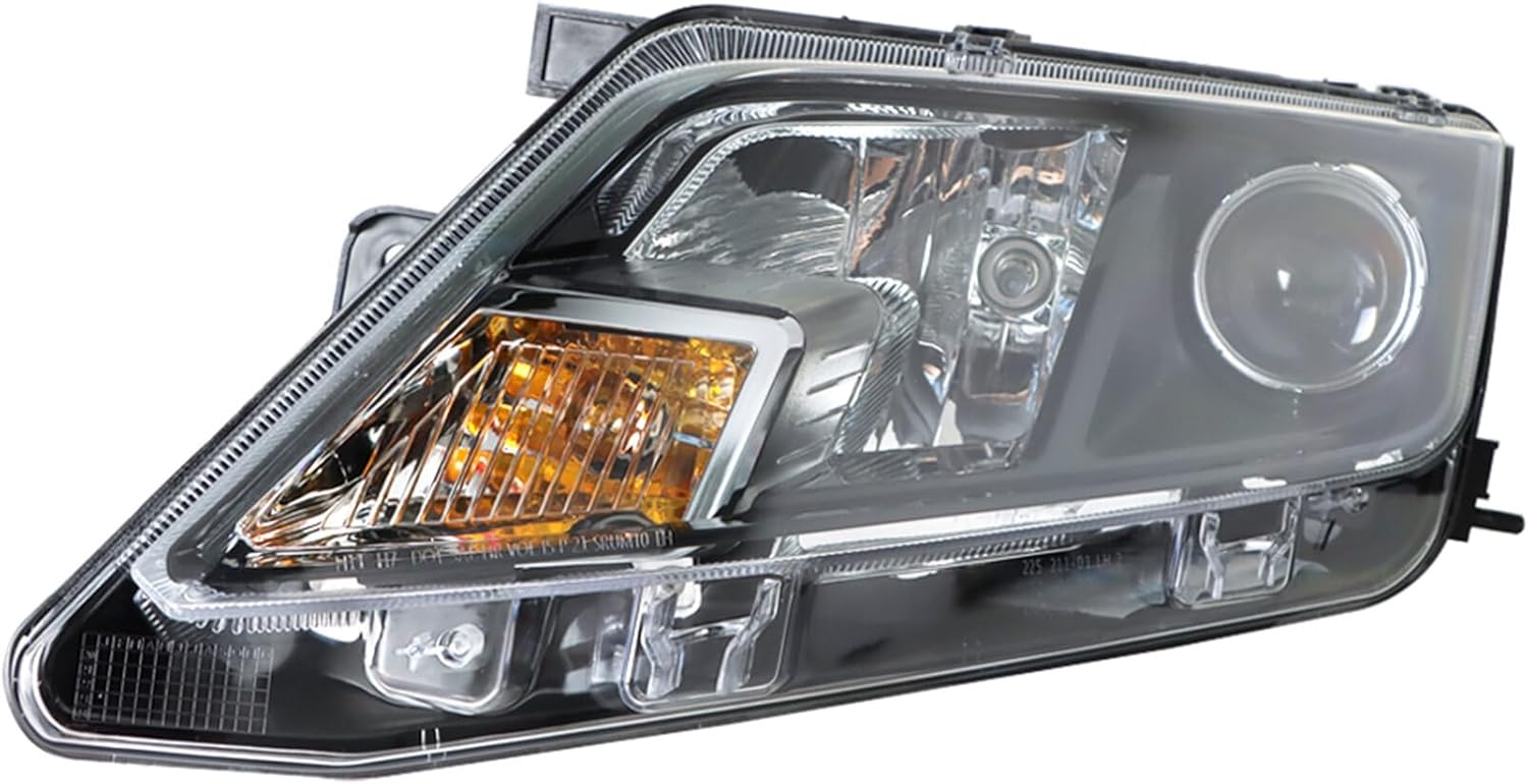 WFLNHB Driver Side Headlight Assembly Replacement for Fusion 2010-2012 Headlamp Halogen Projector Chrome Clear FO2502273 9E5Z13008B