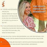 Vista 8 de Full Shine Postizo de Cabello Humano Sin Flequillo Extensiones de Cabello Balayage Marrón Claro a Rubio Platino Para Mujeres Clip Invisible