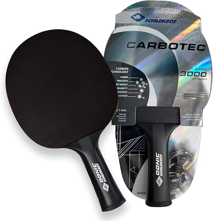Donic-Schildkröt Set Tennis De Table Premium Legends 800 - Raquette + 3 Balles ITTF + Housse