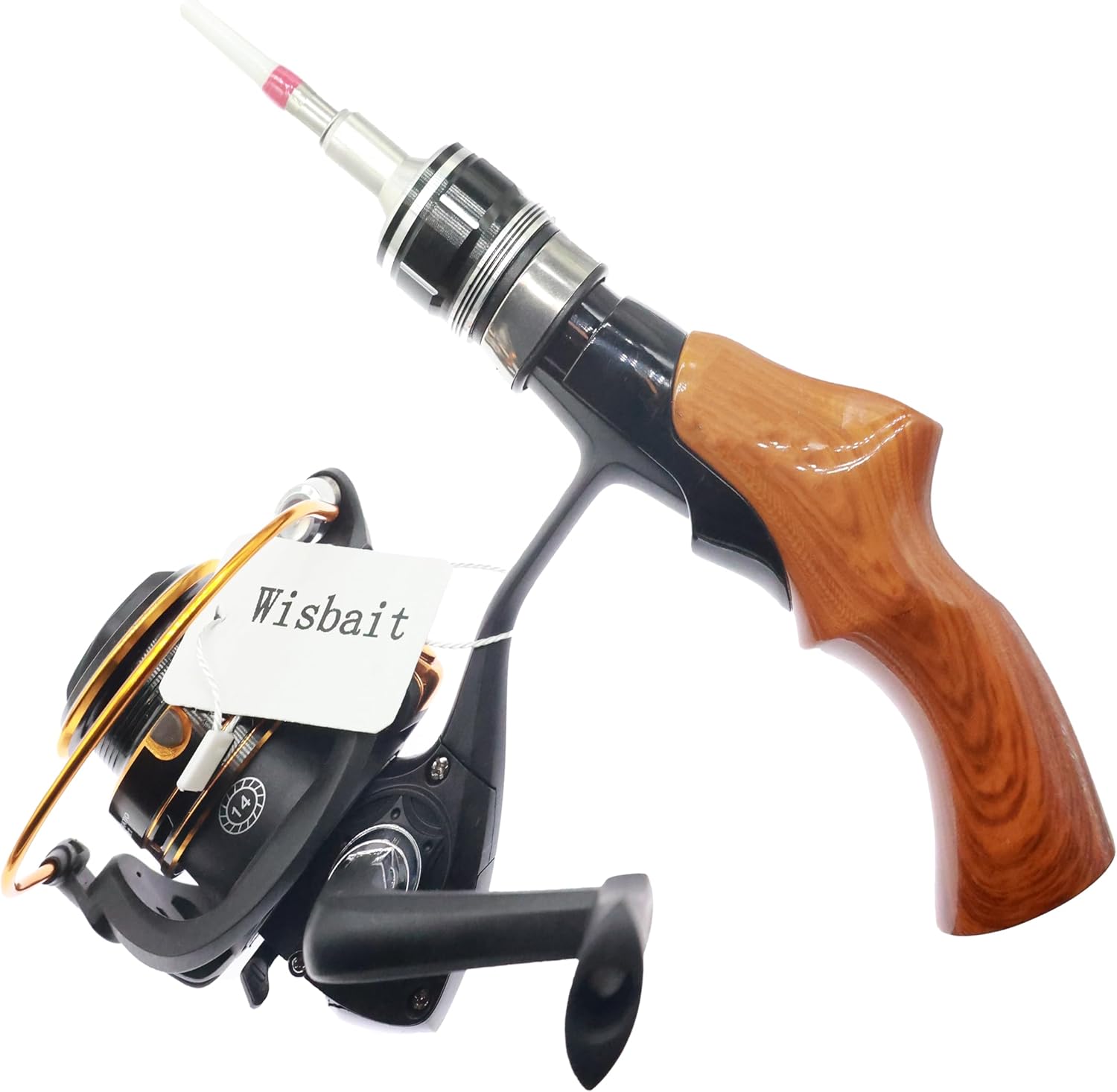 Ice Fishing Rod and Reel Combo-19.7”Spinning Ice Fishing Combos Fishing Rod Case Bass Crappie Poles Kids Fishing Gear Telescopic Casting Rod