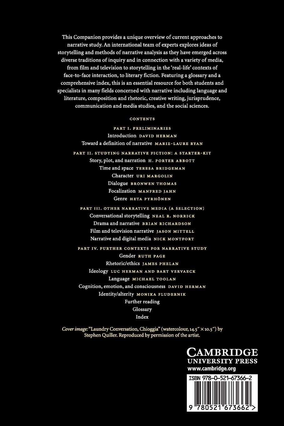 The Cambridge Companion to Narrative (Cambridge Companions to Literature)