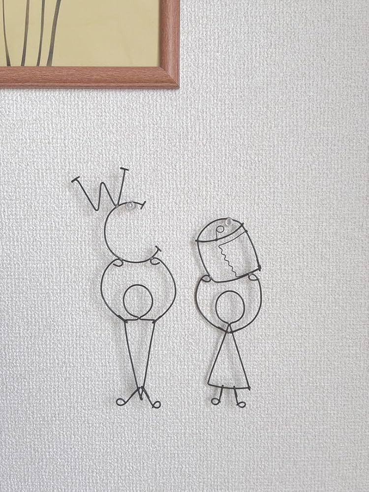 Amazon | ワイヤーアート ワイヤークラフト ~WC文字入り トイレマーク