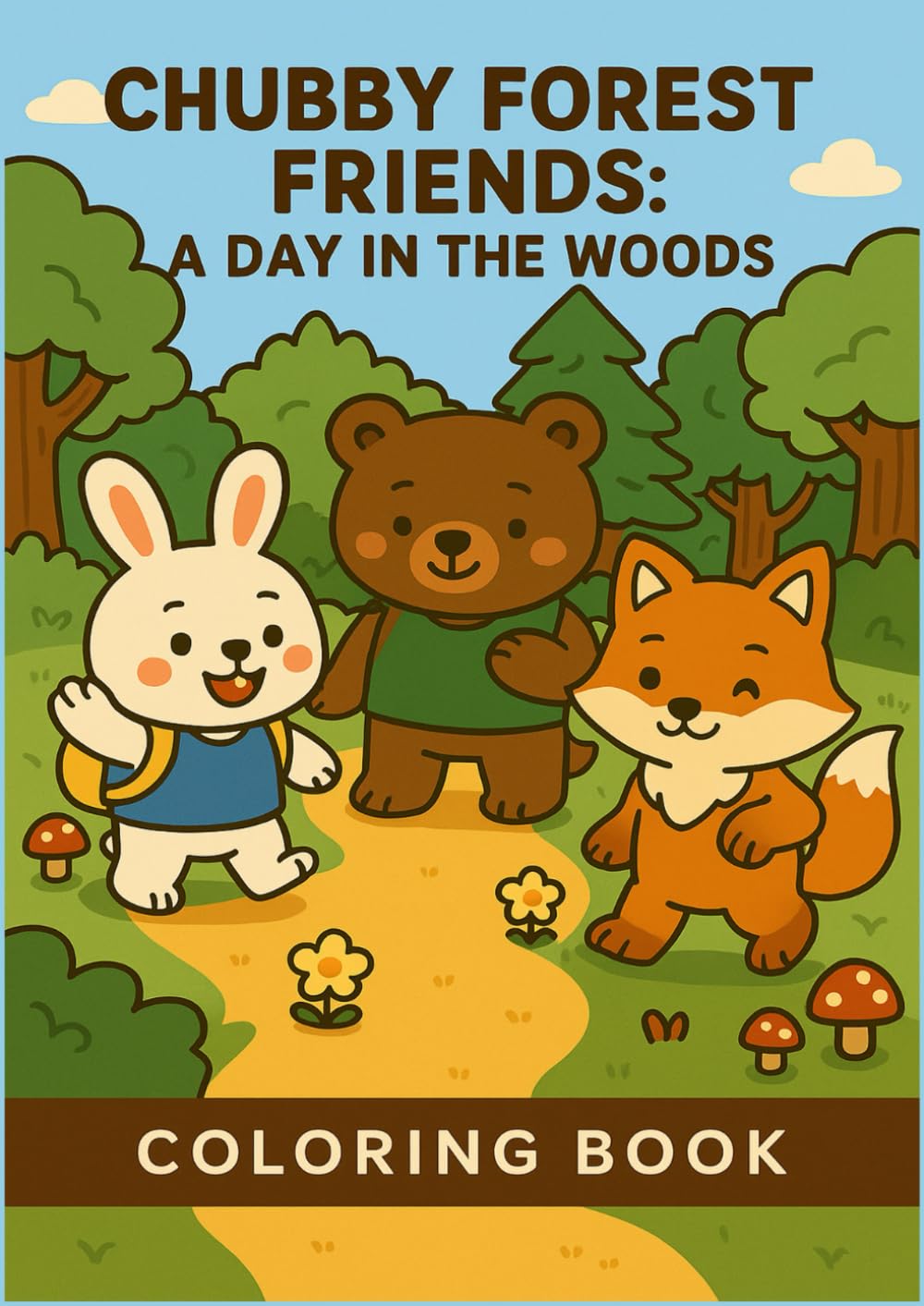 Chubby Forest Friends: A Day in the Woods
