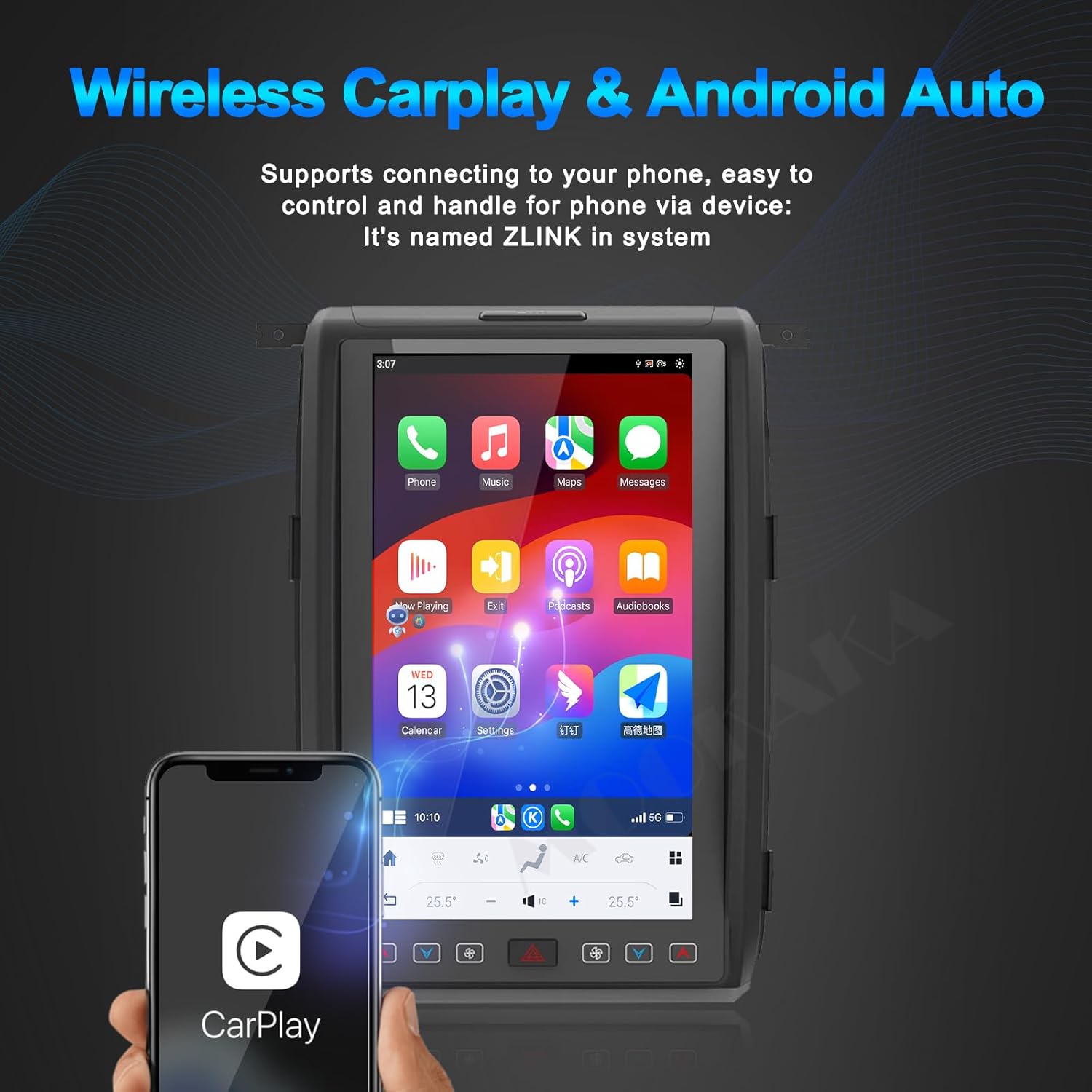 14.4" Qualcomm Android 13 Car Radio for Ford F150 F-150 2009-2015 Stereo Upgrade Tesla Style Dash GPS Navigation Head Unit Audio Multimedia Player Carplay 128GB (2009-2012 Year,SYNC 1)
