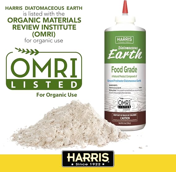 HARRIS Diatomaceous Earth Food Grade, Half Pound with Easy Application Puffer Tip