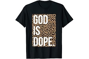 God Is Dope Leopard T-Shirt: A Divine Style Statement