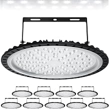LED High Bay Light 300W UFO 6000K 30,000LM Industrial Lighting IP65 Waterproof Commercial Bay Light Warehouse Lights for Workshop Garage Factory Wet Location,Ship from the US about 3-7 days10 pack