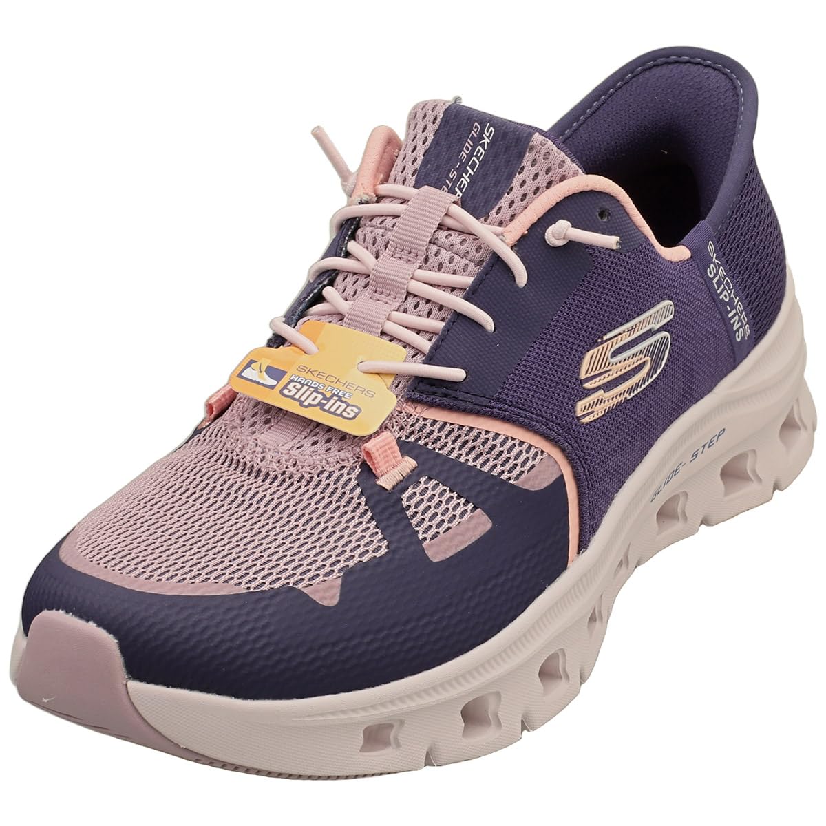 Skechers Damen Glide-Step Pro Slip-InTurnschuhe, Purple Mesh/Coral Trim, 38 EU