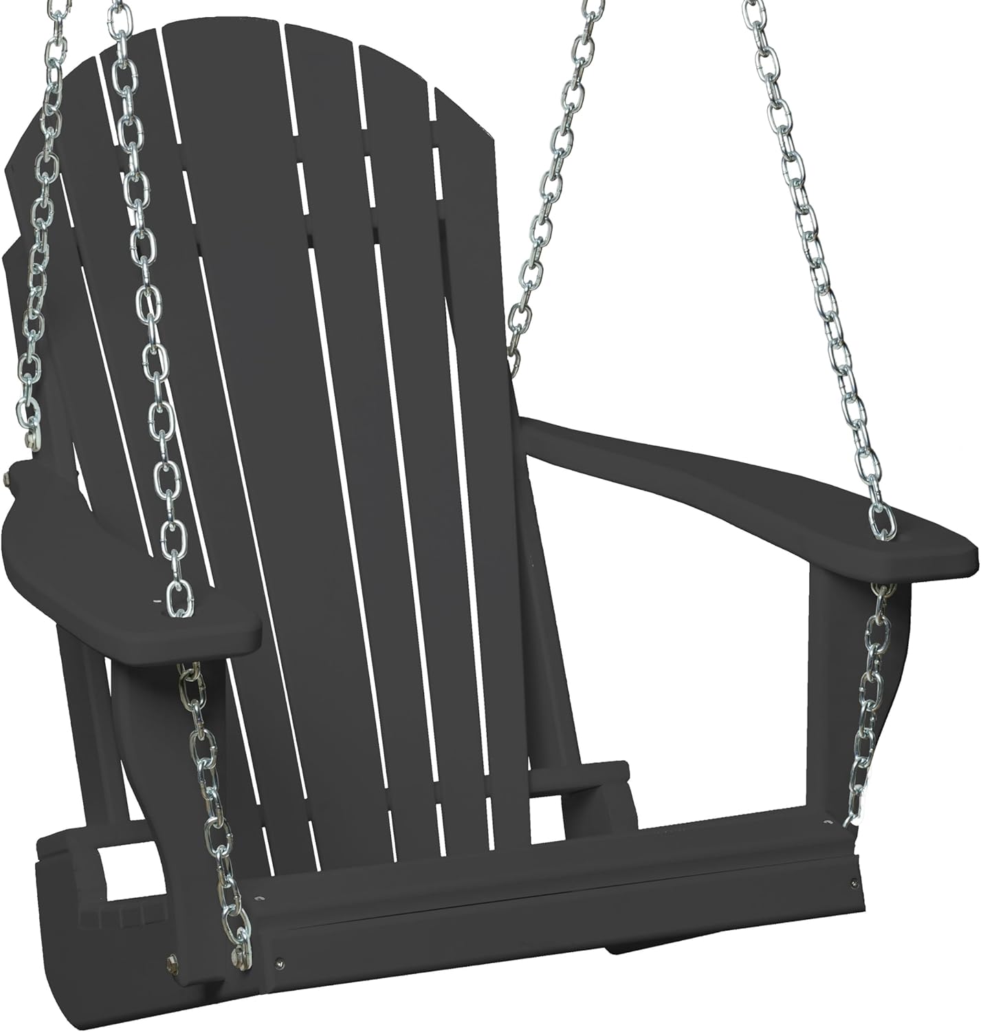 Furniture Barn USA Poly Adirondack Swing Chair, Aruba Blue