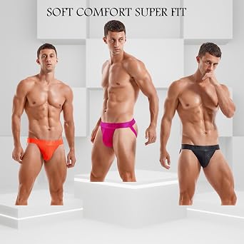 Jockmail ジョックストラップ メンズ 通気性 メンズ ジョックストラップ アスレチックサポーター ジム、ナイトクラブ、特別な機会用 3個パック