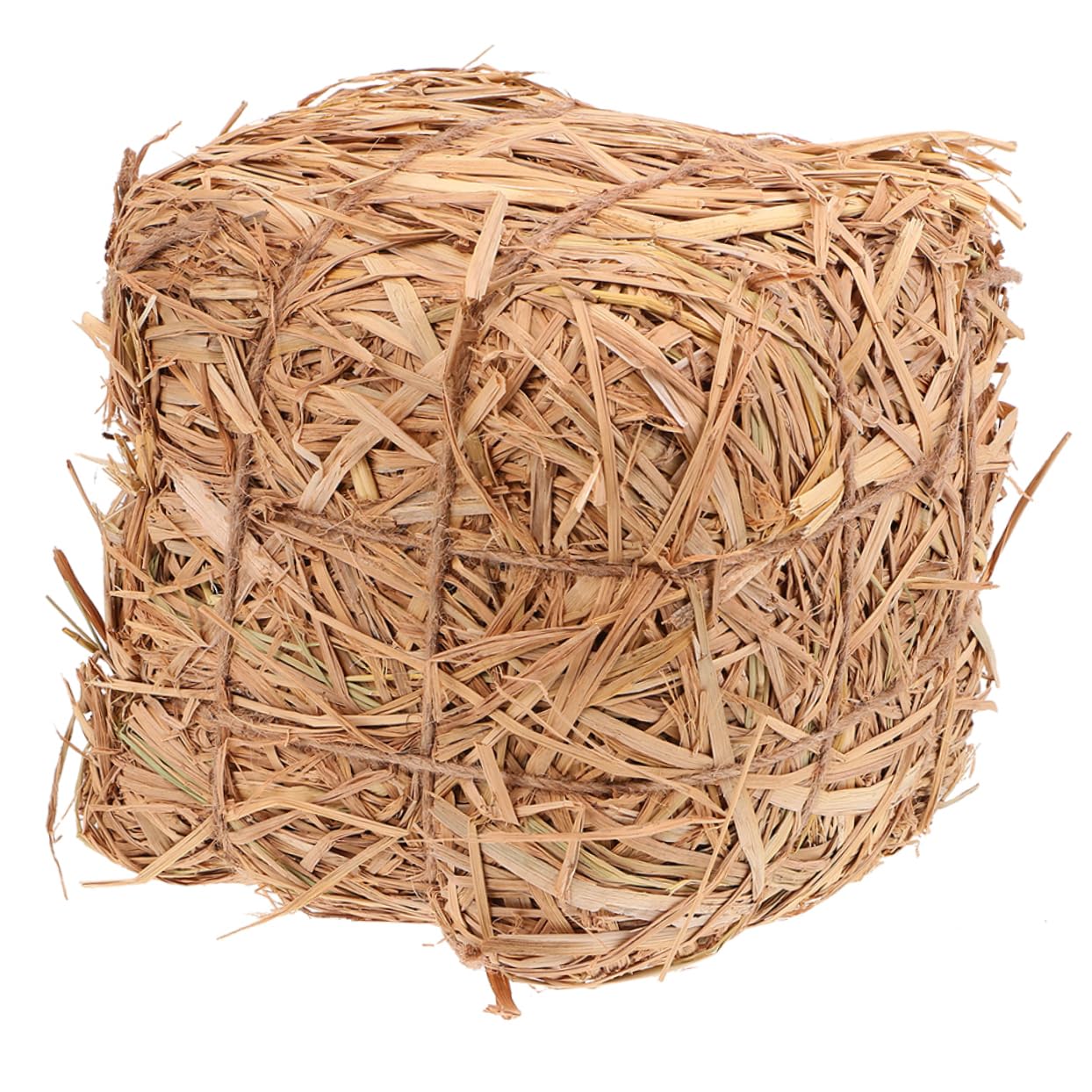 OUNONA Décoration de Haystack Automnal Ornement de pour Mariage et Jardin Accessoire de Photographie Paille Carrée