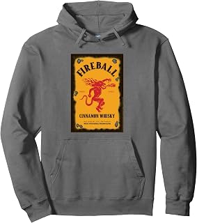 Distressed Bottle Label Drink Pullover Hoodie