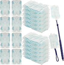 50PCS Flash Dust Magnet, Fluffy Duster Refills, Flash Duster Refills with Extendable Pole, Flash Dust Magnet Refill, Refill Duster for Cleaning- Blue