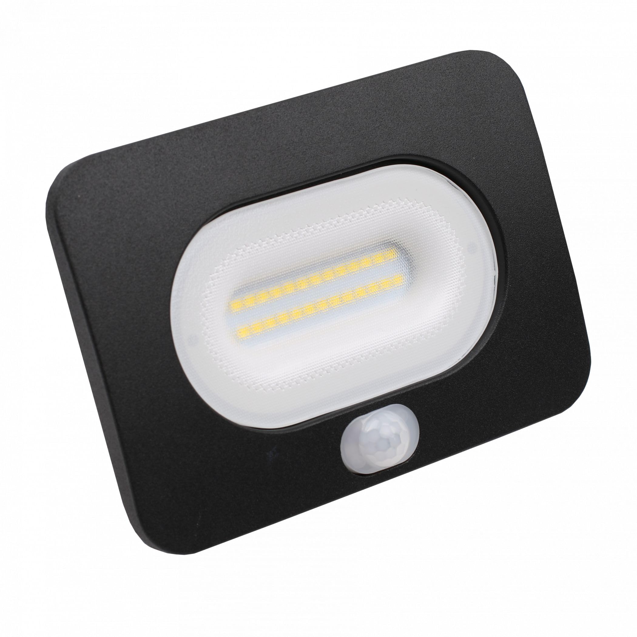 Eld Leading Lighting Black Culver10-Pir 10W Pir Led Low Energy Floodlight Cool White 4000K Flood Light 800 Lm