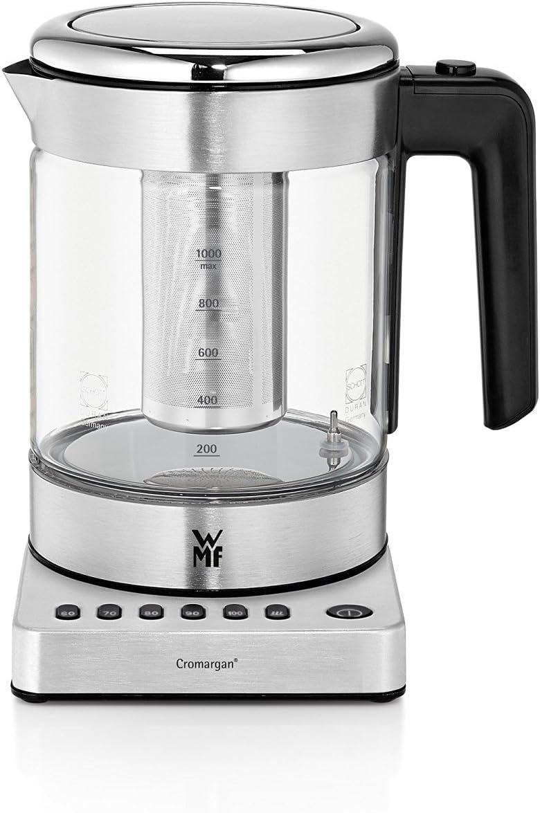 WMF CE "Kitchenminis Glass Kettle Vario, Silver