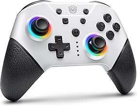 NYXI Switch Controller with Hall Effect Joystick, Pro Controller Switch for Nintendo Switch/Lite/OLED, Hall Effect Controller with RGB Light, Programmable, Turbo, Vibration, Wake Up