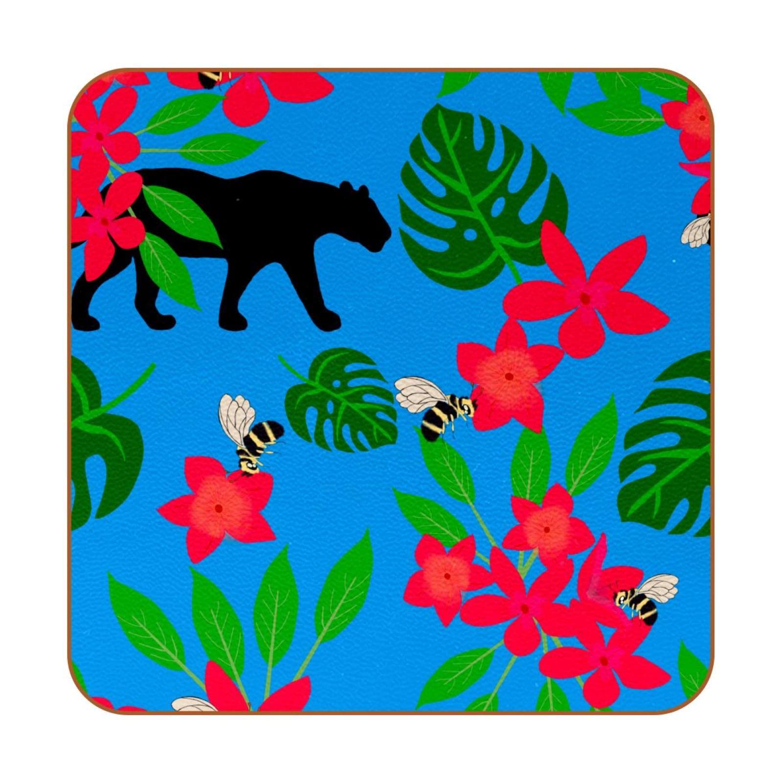 Dessous de verre carrés pour apéritif convivial et table basse sans tache