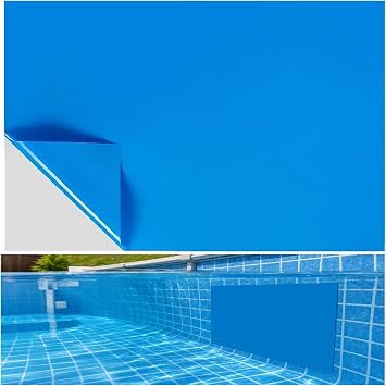 ANGAR 4.1FTX2.8FT Pool Liner Repair Patch, Extra Large, Self Adhesive, Blue | Waterproof Vinyl Pool Patch Repair Kit, Above Ground Pools, Inflatable Swimming Pools, Pool Floats, Bounce Houses