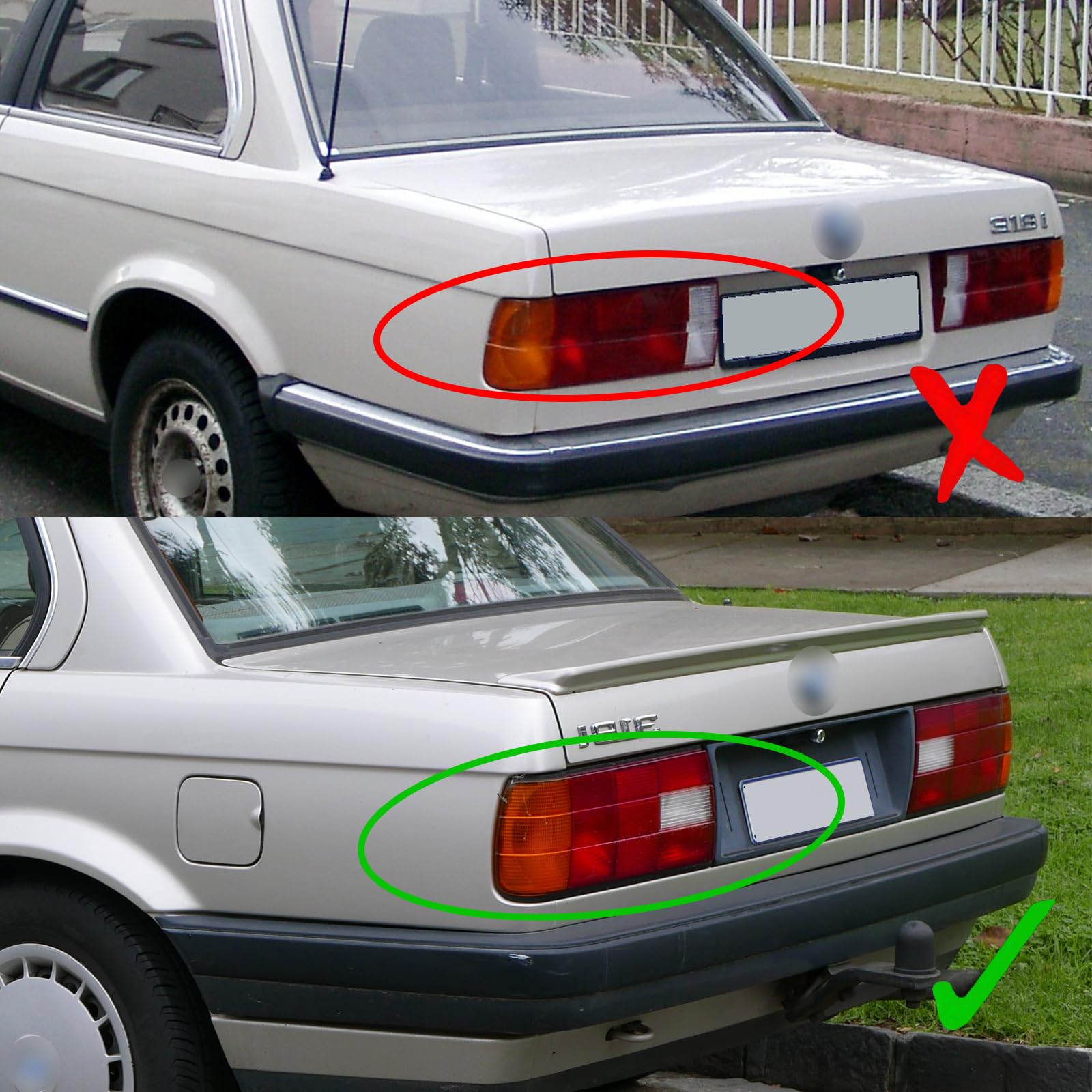 Amazon.com: Clear Rear Lamp Tail Light Right For BMW 3 Series E30 
