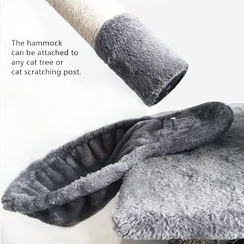 SHENGOCASE 13 2-Pack Green Nest Basket Lounger Hammock Bed Replacement for Cat Tree Tower Replacement, 5-Pack Hanging Toys, Cat Tree Accessories Hammock Attachment (Medium 2pcs, Green)