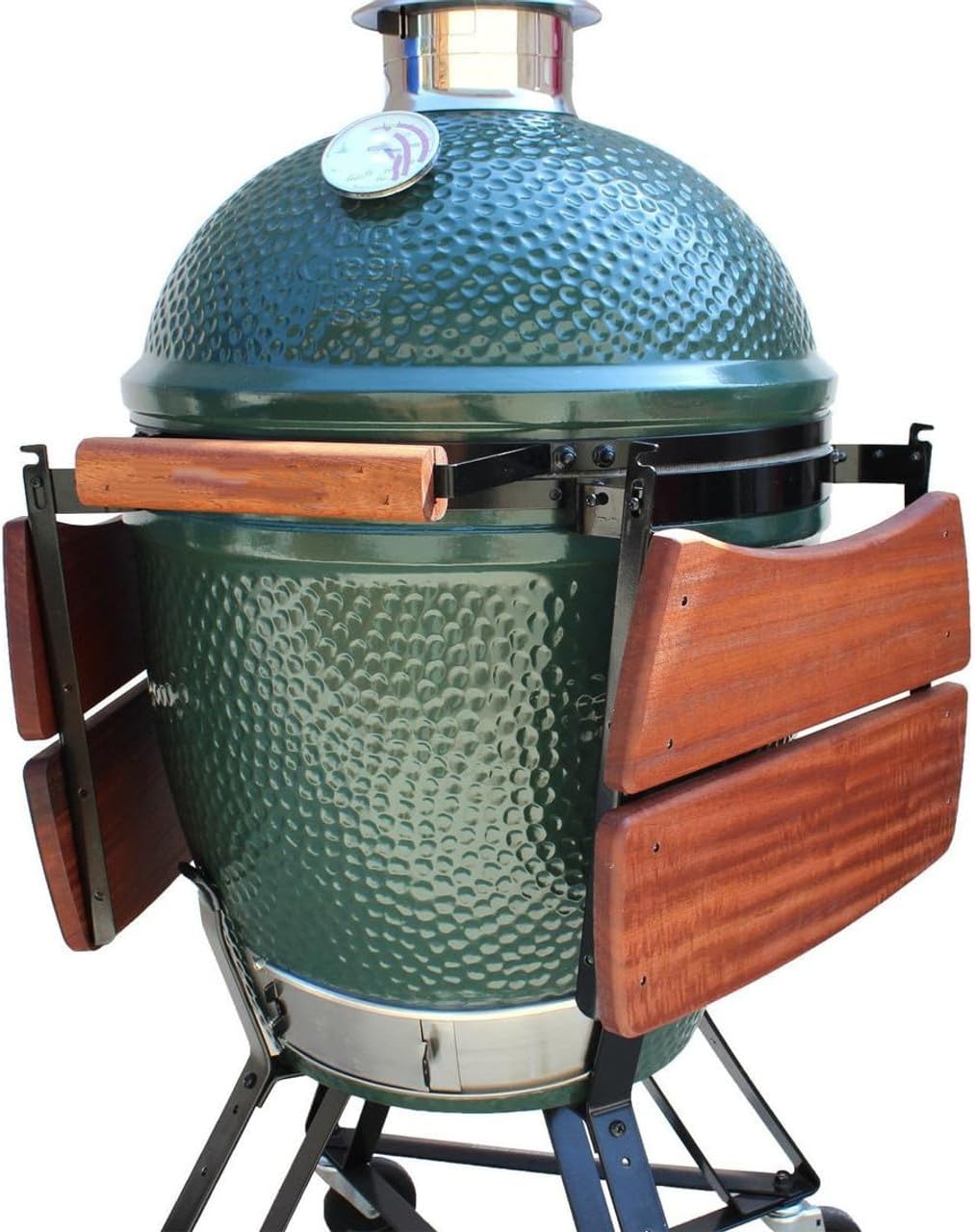 Folding Side Shelves for (Large & XL) Big Green Egg, Oversized flip up Shelves give