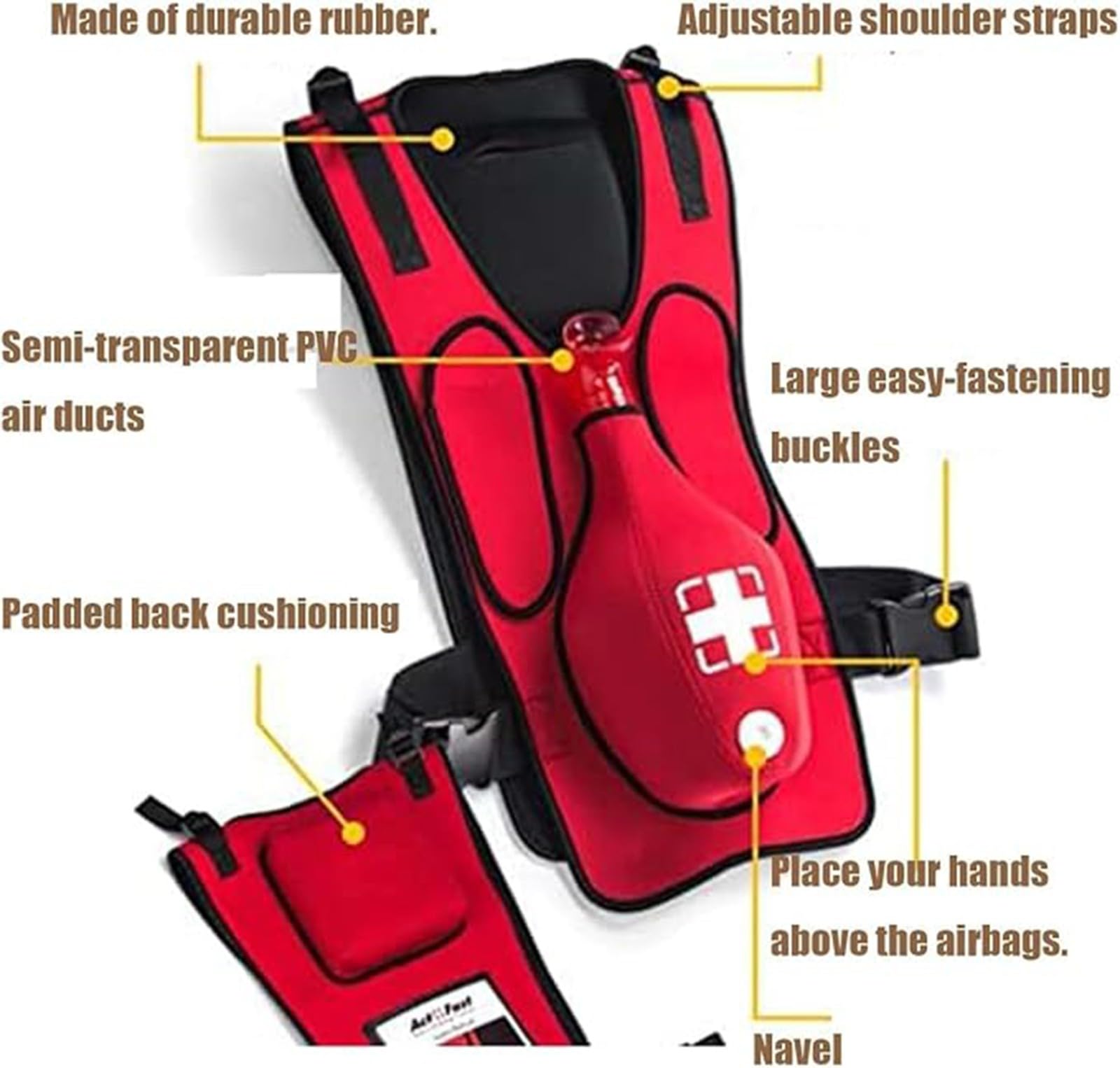 Gilet Anti-Soffocamento Per L'addestramento Alla Simulazione Ostruzione Delle Vie Aeree Con Dispositivo Soccorso In Caso Soffocamento A Schiaffo Sulla Schiena Per Pratica Della Manovra Heimlich A