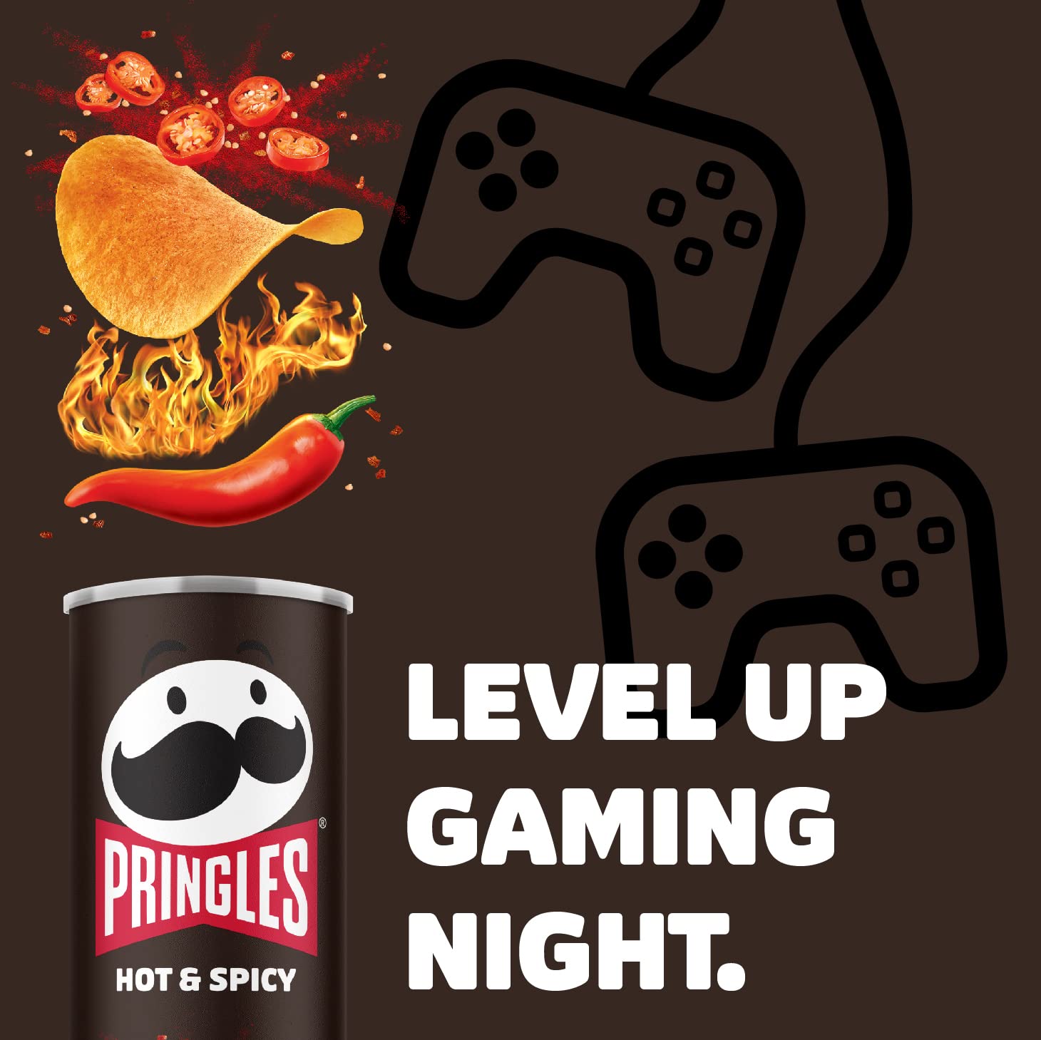 Pringles Hot & Spicy | Scharfe Chips | 19er Vorratspackung (19 x 185g)