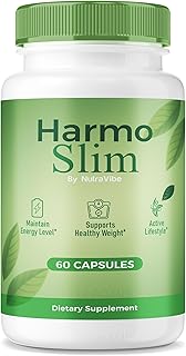 HarmoSlim – Advanced Daily Fitness & Body Goals Support with a Clean, Natural Blend to Help Sustain Energy, Wellness & an Active Lifestyle | Just 2 Easy-to-Swallow Pills a Day (60 Capsules)