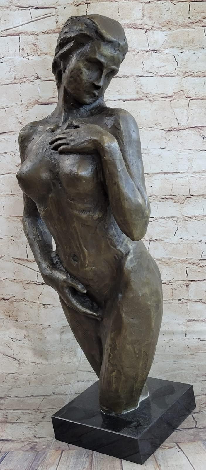 Collector Original M.Nick American Artist Female Nude Torso Bronze Figurine Sale