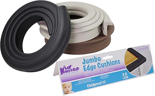 Miniatura 7 de KidKusion Jumbo Edge - Cojín (borde grande), color marrón