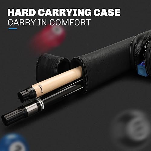 Miniatura 7 de Kmise Tacos de Billar, Taco de Billar Profesional con Estuche Rígido de 58" Kit de Taco de Billar de Arce, Tacos de Billar para Adultos - Perfectos