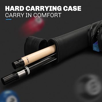 Kmise Canada 8A Maple Pool Cue, Low Deflection,Bar/Pool hall/Home