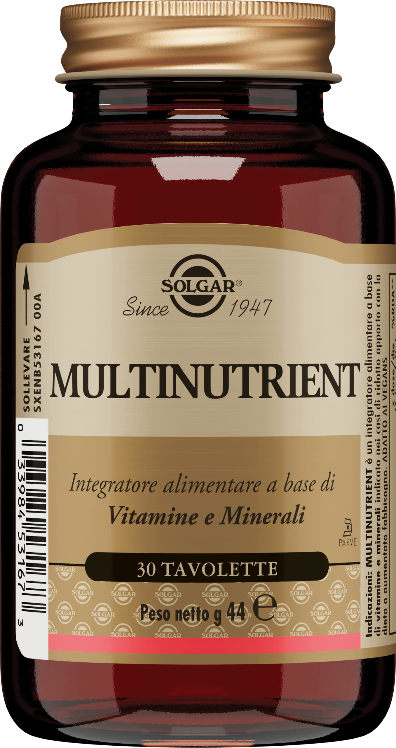 Multi-One - One-a-Day Multivitamin Tablets - 30 Day Supply - for Energy, Immunity, Mental & Cognitive Health - Includes Vitamin B12, D2 & Pantothenic Acid - Suitable for Vegans